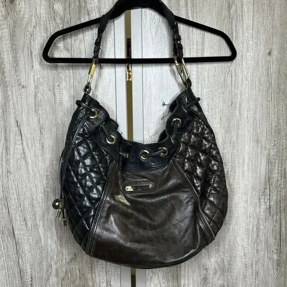 Y2K Juicy Couture Vintage Genuine Leather Shoulder Bag Shoulder Quilted - Picture 2 of 16